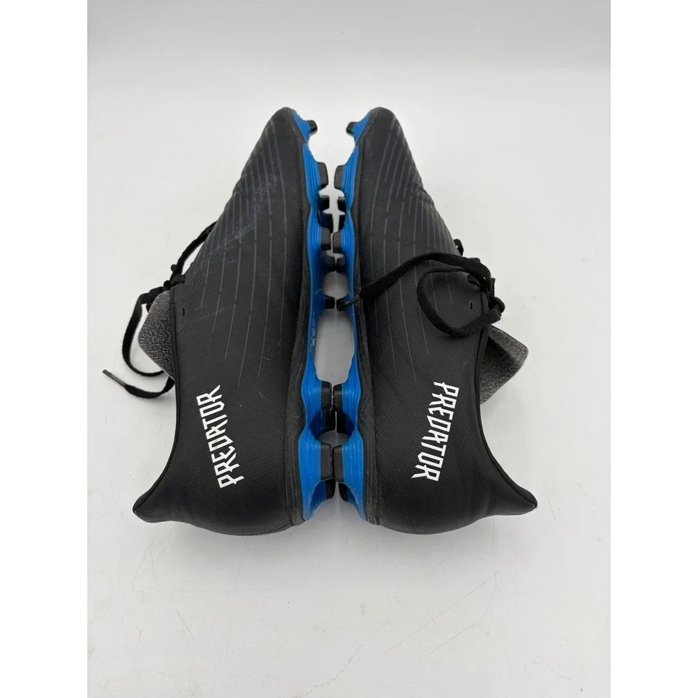 Adidas Predator Edge.4 FxG Soccer / Football Cleats Mens 11.5 Black‎ Blue Spikes